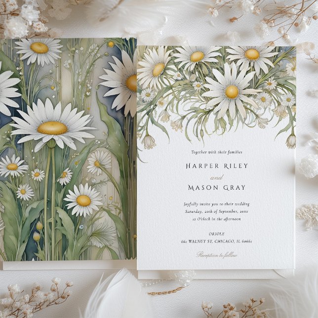Convite Casamento de Daisy Garden (Criador carregado)