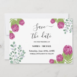 Convite Casamento de Data de Salvamento do Jardim de Flor 