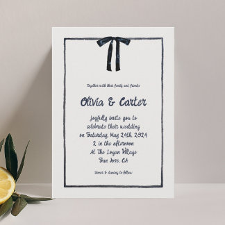 Convite Casamento De Desenho Da Mão