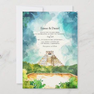 Convite Casamento de Destino de Cancun México