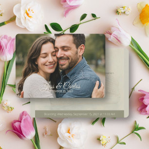 Convite Casamento de Destino de Cruzeiro de Luxo Foto
