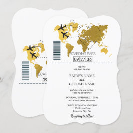 Convite Casamento de Destino de Embarque