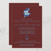 Casamento de Destino de Iate Náutico Elegante