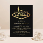 Convite Casamento de Destino de Las Vegas<br><div class="desc">Celebrar em estilo com estes convites para casamento modernos e muito modernos. Esta design é fácil de personalizar com a sua redação de eventos especiais e seus convidados ficarão entusiasmados quando receberem estes convites fabulosos.</div>