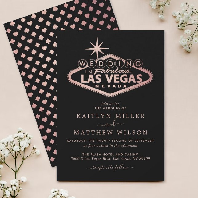 Convite Casamento de Destino de Las Vegas (Criador carregado)