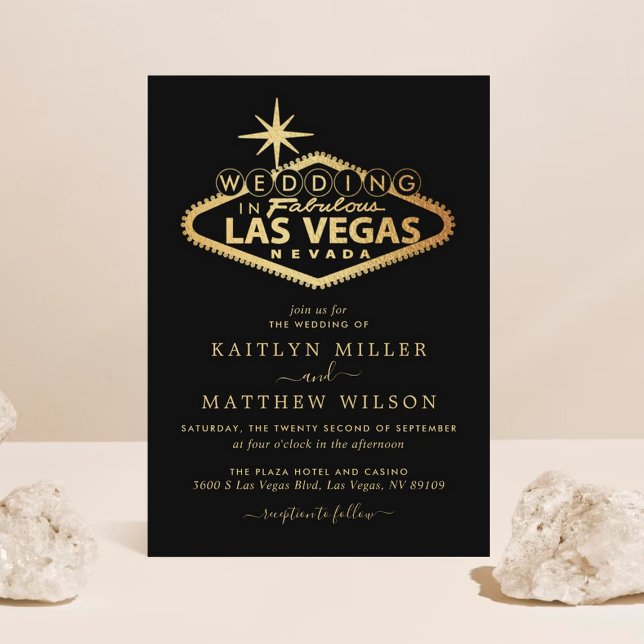 Convite Casamento de Destino de Las Vegas (Criador carregado)