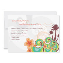 Casamento de Destino de Ondas Tropicais Orange Hib