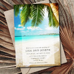 Convite Casamento de Destino de Praia Simples<br><div class="desc">Nossos convites para casamento de destino de praia apresentam um design simples, mas elegante, perfeito para um casamento relaxado e romântico na praia. Seus hóspedes vão sentir a brisa e ouvir o som tranquilo das ondas enquanto eles abrem este convite e se preparam para se juntar a vocês no seu...</div>