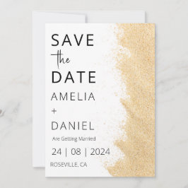 Convite casamento de destino de praia tropical exceto data