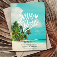 Casamento de Destino de Praia Tropical Salvar a Da