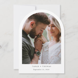 Convite Casamento de Destino de Verão Minimalista