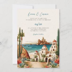 Convite Casamento de Destino do Cabo San Lucas no México