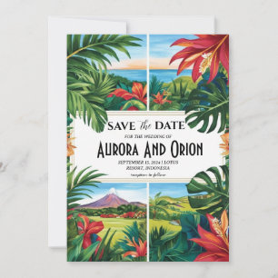 Convite casamento de destino do méxico, salvar as datas