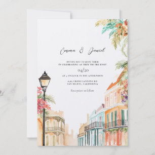 Convite Casamento de Destino em New Orleans Louisiana