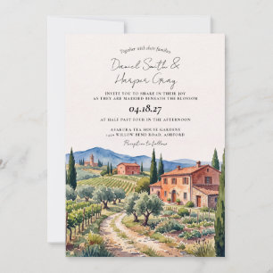 Convite Casamento de Destino em Villa na Toscana Itália em