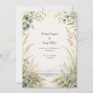 Convite Casamento de destino Eucalipto Costeiro cape cod