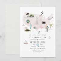 Casamento de Destino no Florida EUA em Aquarela