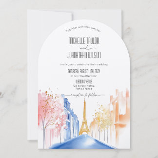 Convite Casamento de Destino Torre Eiffel Paris Arquitetur