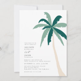 Convite Casamento de destino tropical
