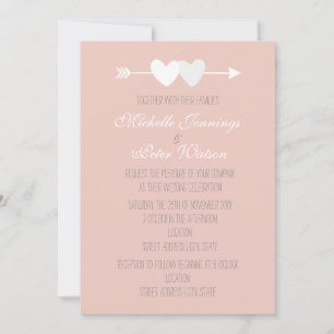 Convite Casamento de Dois Corações