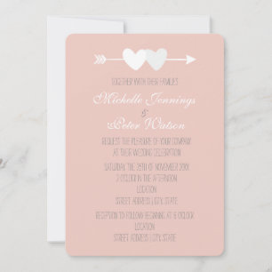 Convite Casamento de Dois Corações