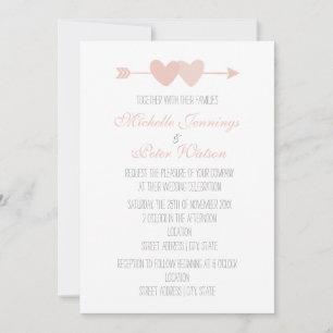 Convite Casamento de Dois Corações