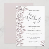 Casamento de dona de folhagem botânica de rosa Dus