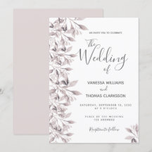 Casamento de dona de folhagem botânica de rosa Dus