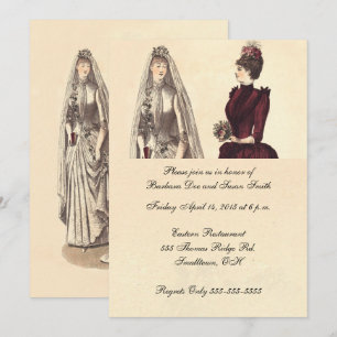 Convite Casamento de Duas Noivas Vintage