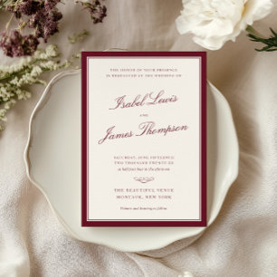 Convite Casamento de Elegância Atemporal