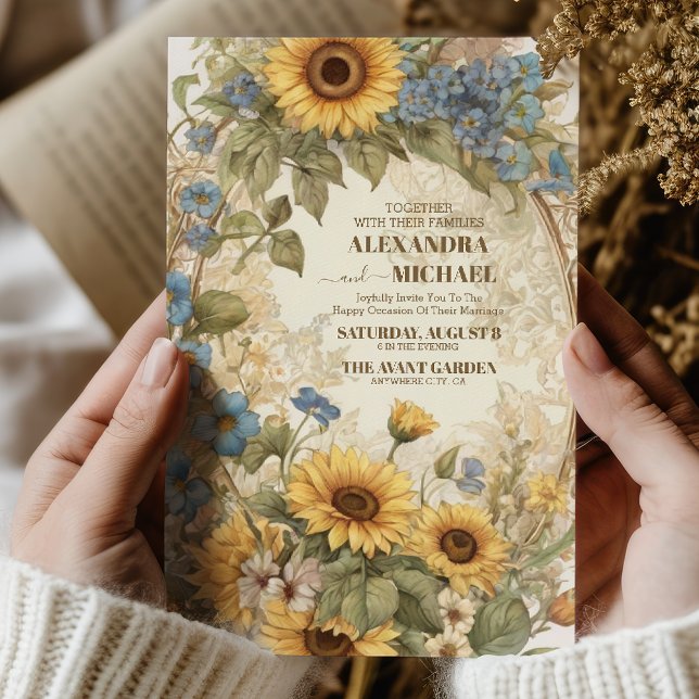 Convite Casamento de Elegância Vitoriana (Criador carregado)