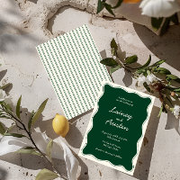 Casamento de Escrita em Verde com Desenhar de Mão