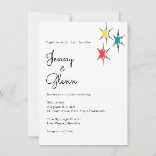 Convite Casamento de Estilo Rock and Roll 1950