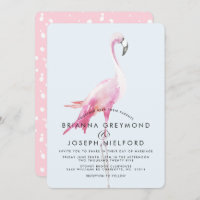 Casamento de Estilo Tropical Rosa Flamingo