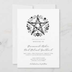 Convite Casamento de Estrela de Madeira Inspirado na Natur