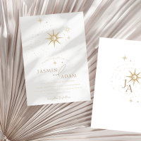 Casamento de Estrelas Brancas e Douradas Celestiai