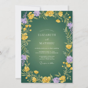 Convite Casamento de Eucalipto com Folhagem de Âmexita Ama