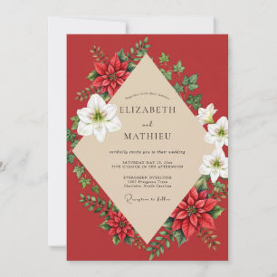 Convite Casamento de Eucalipto Silenciado de Inverno de Po