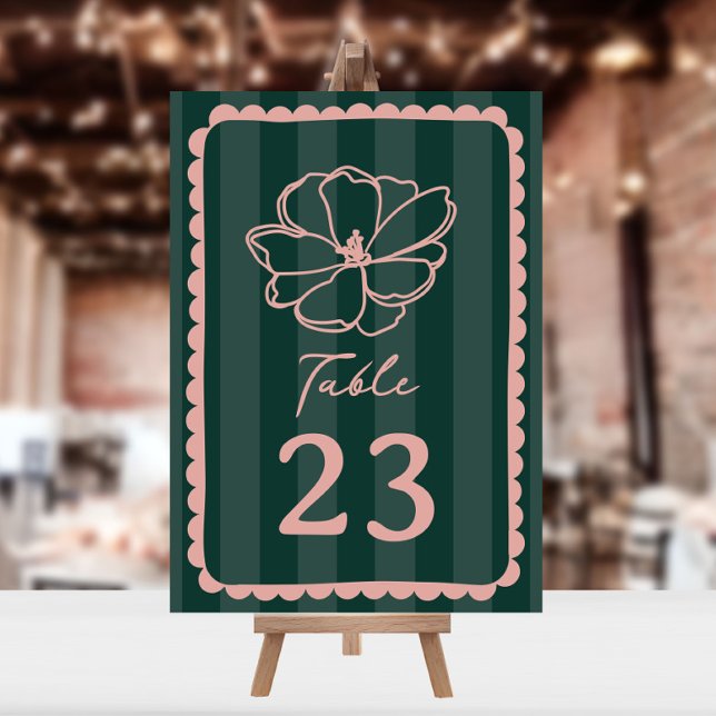 Convite Casamento de faixa verde da Flor (Criador carregado)