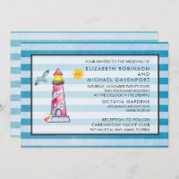 Casamento de Farol de Corante de Água Striped Verm