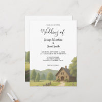 Casamento de fazenda rural russo monograma