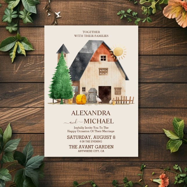 Convite Casamento de Fazendas rustica (Criador carregado)