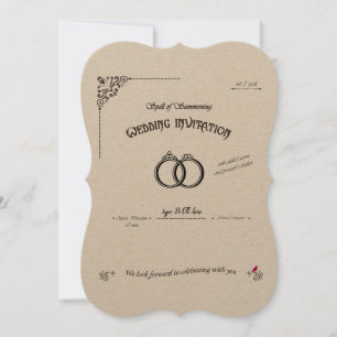 Convite Casamento de Feitiço de Sumiço