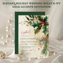 Casamento de Férias Elegante com Acentos Dourados