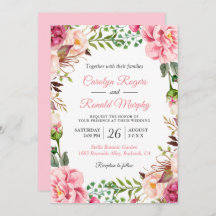 Casamento De Ferida Floral Botânica Rosa-Esbranqui