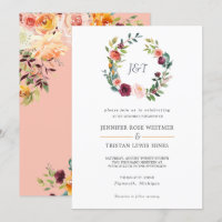 Casamento De Ferida Floral Botânica Tuscan