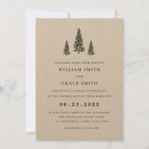 Convite Casamento de flocos de neve da Wonderland Winter