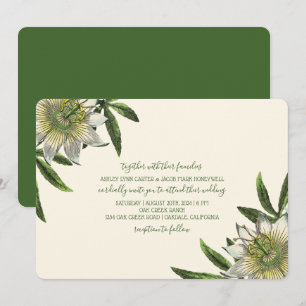 Convite Casamento de Flor da Paixão Branca