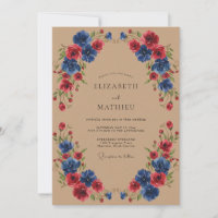 Casamento de Flor de Açafrão Azul Pintura