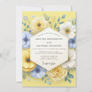 Convite Casamento de Flor de Amarelo